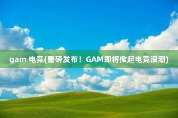 gam 电竞(重磅发布！GAM即将掀起电竞浪潮)