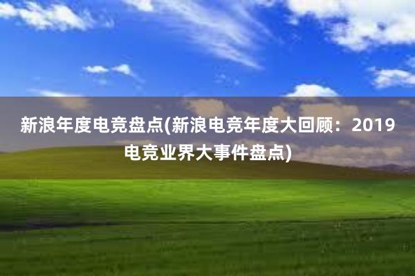 新浪年度电竞盘点(新浪电竞年度大回顾：2019电竞业界大事件盘点)