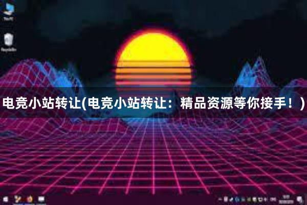 电竞小站转让(电竞小站转让：精品资源等你接手！)