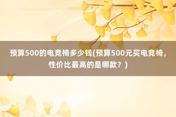 预算500的电竞椅多少钱(预算500元买电竞椅，性价比最高的是哪款？)