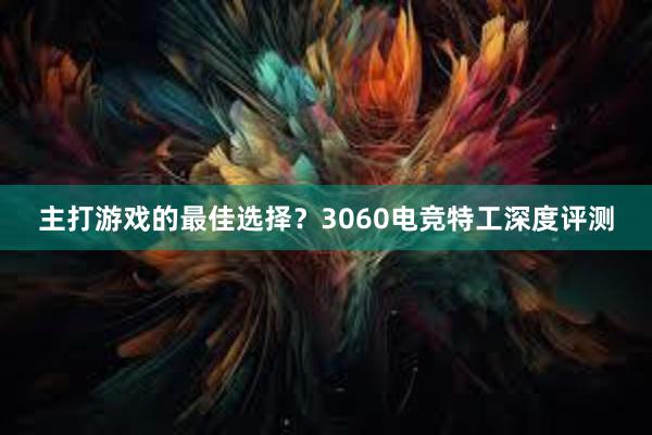 主打游戏的最佳选择？3060电竞特工深度评测