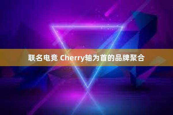 联名电竞 Cherry轴为首的品牌聚合