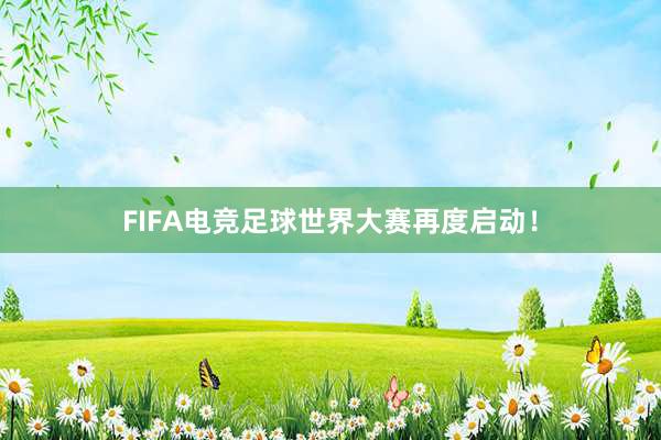 FIFA电竞足球世界大赛再度启动！