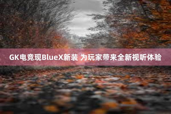 GK电竞现BlueX新装 为玩家带来全新视听体验