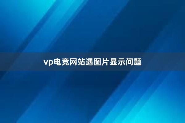 vp电竞网站遇图片显示问题