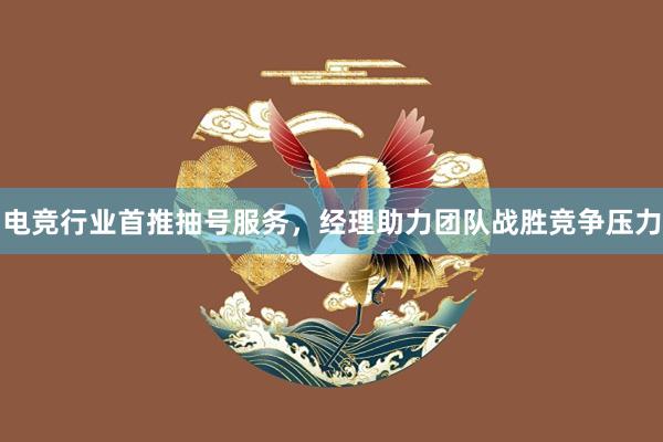 电竞行业首推抽号服务，经理助力团队战胜竞争压力